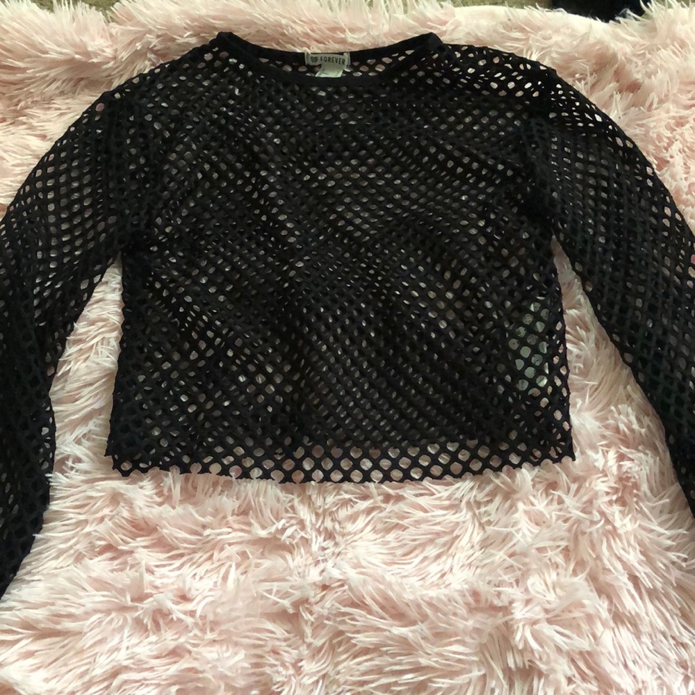 Fishnet longsleeve shirt